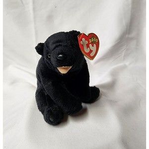 Ty  2000 Beanie Babies  Cinders Black Bear Birthday  April 30 2000